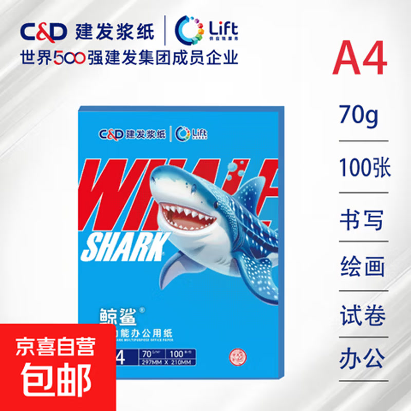A4打印纸500张70g多功能双面复印纸大牌同品质草稿纸笔记作业纸白纸企业采购京喜自营开学季好物 【100张品质款】超值试用